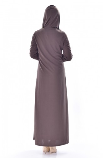 Hooded Abya 0306-02 Khaki 0306-02