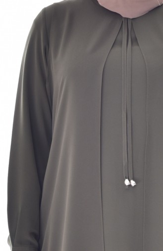 METEX Large Size Suit Looking Tunic 1032-01 Khaki 1032-01