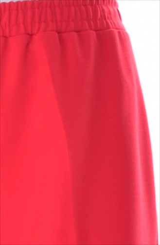 Pantalon Taille élastique 2018-01 Rouge 2018-01