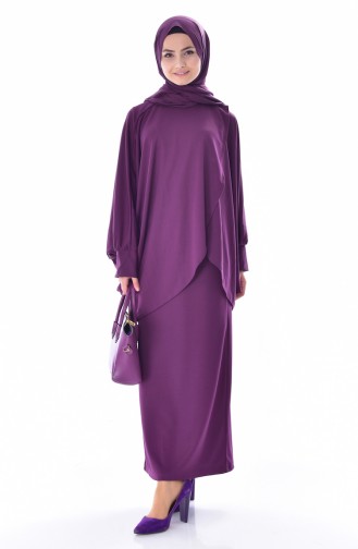 Blouse Skirt Double Suit 0162-03 Purple 0162-03