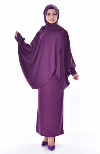 Blouse Skirt Double Suit 0162-03 Purple 0162-03