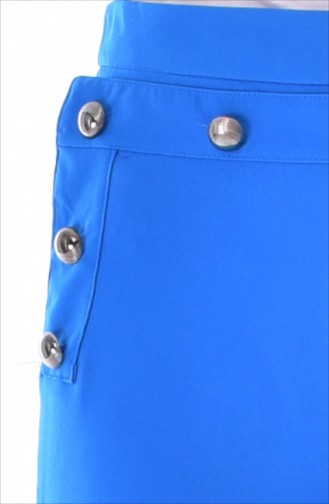 Pantalon Simple 1614-01 Bleu Roi 1614-01