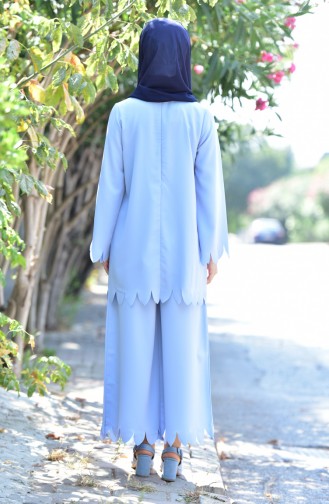 Tunik Pantolon İkili Takım 1004-02 Bebe Mavisi