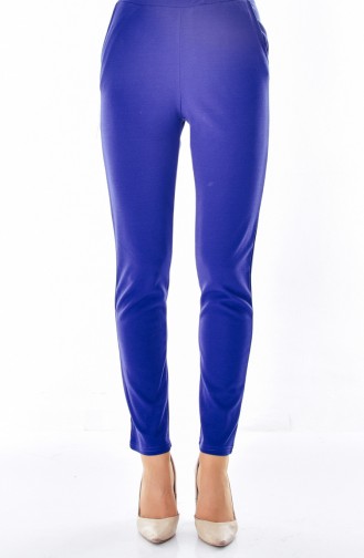 Waist Elastic Pants 1030-01 İndigo 1030-01