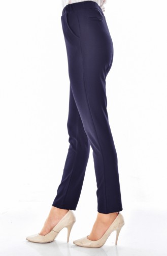 Waist Elastic Pants 1030-06 Navy 1030-06