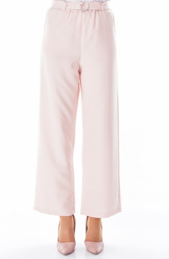 Belted Wide Leg Trousers 0511-06 Powder 0511-06