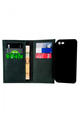 Wallet Leather Phone Case 6SPLDR245 Green 6SPLDR245