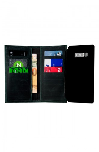 Wallet Leather Phone Case SN8PLDR245 Green 8PLDR245
