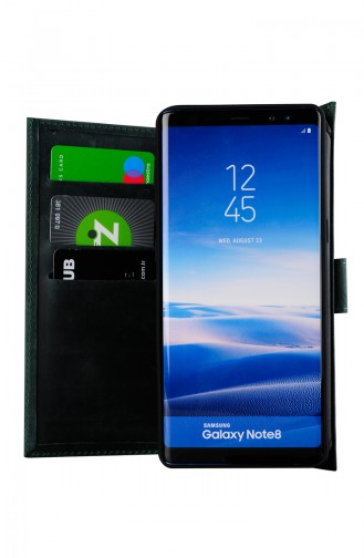 Wallet Leather Phone Case SN8PLDR245 Green 8PLDR245