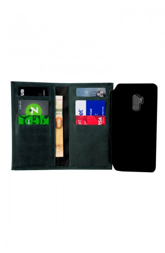 Wallet Leather Phone Case SS9LDR245 Green 9LDR245