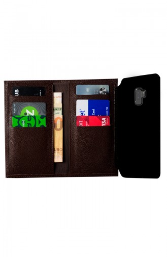 Wallet Leather Phone Case SS9PLDR243 dark Brown 9PLDR243