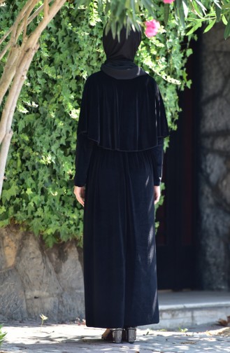 Black Hijab Dress 4160-01