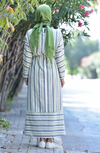 Green Hijab Dress 3892C-04