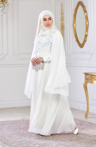 Habillé Hijab Blanc 81321-02