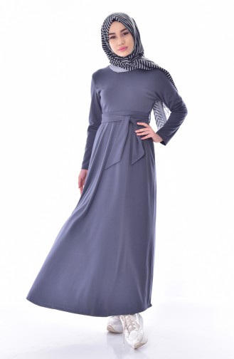 Gray Hijab Dress 2029-02