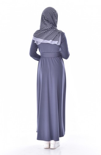 Gray Hijab Dress 2029-02