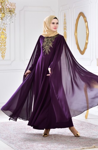 Robe de Soirée 81612-03 Pourpre 81612-03