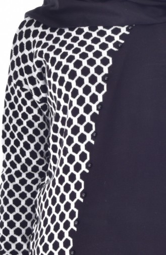 VMODA Knitwear Patterned Tunic 8008-06 Black 8008-06