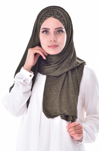 Sefamerve Sedef Combed Shawl SEDEFSF-129A Oil Green 129A