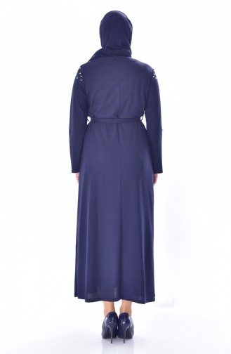 فستان أزرق كحلي 0543-06