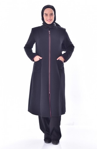 Cape a Fermeture Grande Taille 6068-04 Noir 6068-04