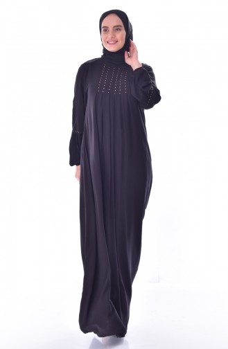 Taş Detaylı Elbise 1839-02 Siyah