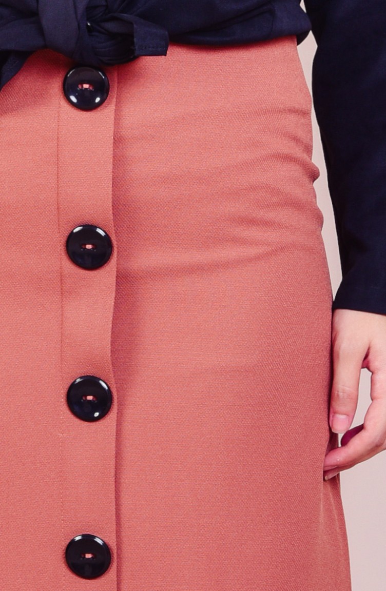 Brick red skirt co-ord main image 1