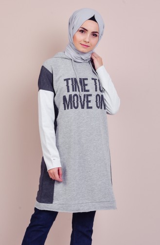 Hooded Sweatshirt 1080-01 Gray 1080-01