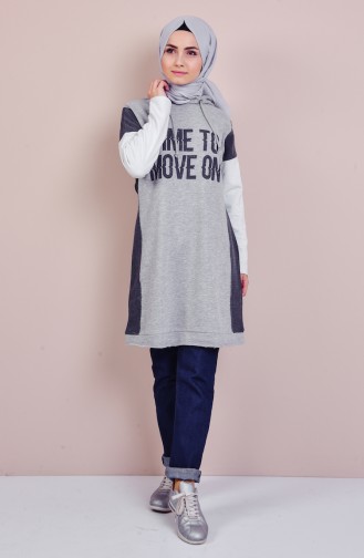 Hooded Sweatshirt 1080-01 Gray 1080-01