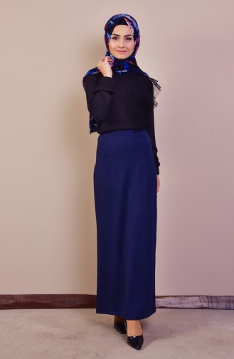 Pencil Skirt 30997-05 Navy Blue 30997-05