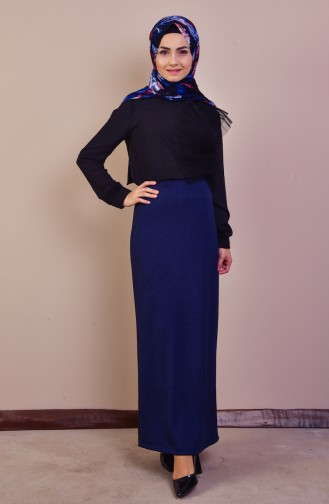 Pencil Skirt 30997-05 Navy Blue 30997-05