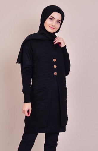 Triko Yelek 7314-01 Siyah
