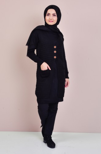 Triko Yelek 7314-01 Siyah