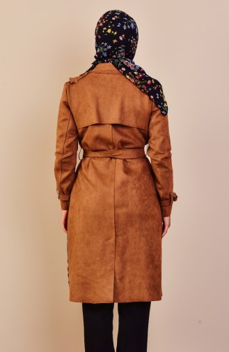 Tobacco Brown Trench Coats Models 78019-01