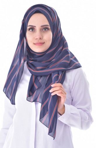 شال أزرق كحلي 50450-01