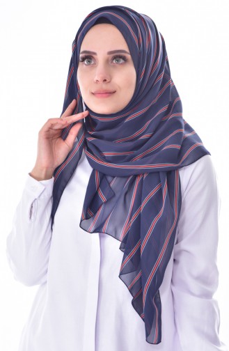 شال أزرق كحلي 50450-01