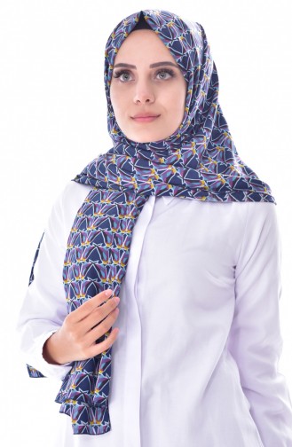 Patterned Voile Shawl 50420-01 Oil 50420-01