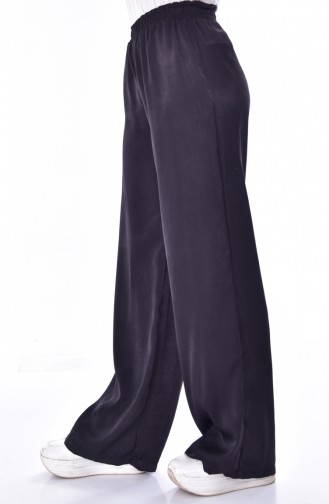 Wast Elastic Wide Leg Pants 41016-04 Black 41016-04