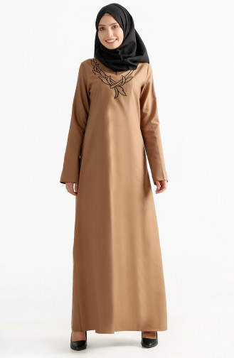 Robe Bordée 2975-01 Camel 2975-01