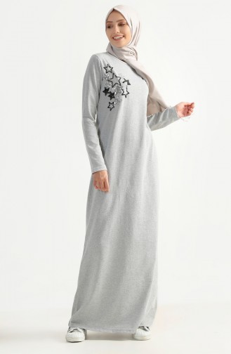 Robe a Paillettes 2979-04 Gris 2979-04