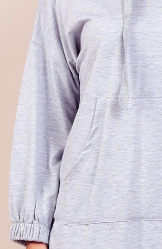 Pocketed Sweatshirt 2103-01 Gray 2103-01