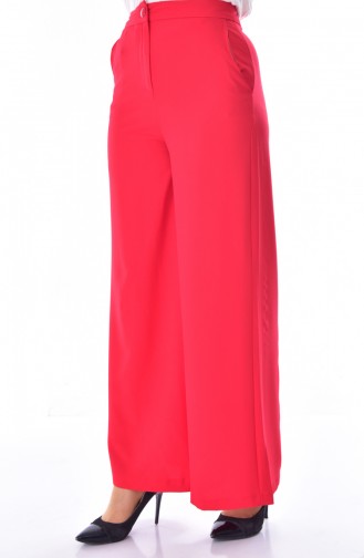 Pocket Wide Leg Pants 41074-03 Red 41074-03