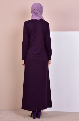 Dark Purple İslamitische Jurk 2779-20