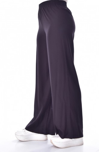 Beli Lastikli Bol Paça Pantolon 41002-10 Siyah 41002-10