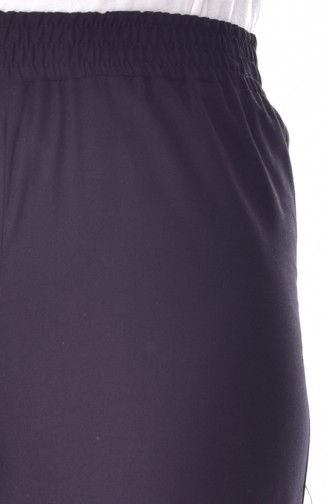 Beli Lastikli Bol Paça Pantolon 41002-10 Siyah 41002-10