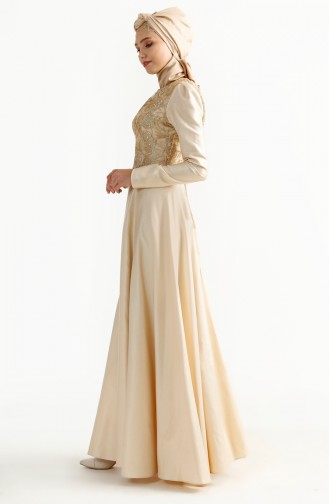 Habillé Hijab Beige 7198-01