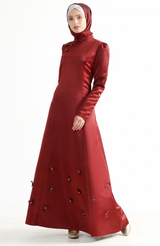 Kuplu Evening Dress 7192-02 Bordeaux 7192-02