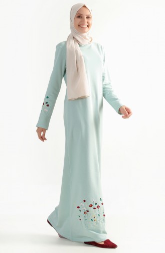Robe Hijab Vert noisette 2980-05