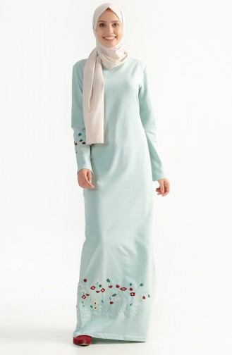 Robe Hijab Vert noisette 2980-05