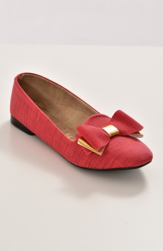 Red Woman Flat Shoe 50192-12